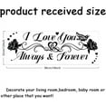 thumbnail image 6 of Inspirational Quotes Wall Decals I Love You Always & Forever Wall Sticker Butterflies Rose DIY Art for Bedroom Kid's Room Decor Sign Vinyl Wall Art Decor Wall Sticker Vinyl Transfer, 6 of 10