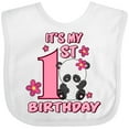 thumbnail image 3 of Inktastic It's My First Birthday with Panda Bear Girls Baby Bib, 3 of 4