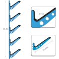 thumbnail image 3 of 5-Board Adjustable Surfboard Wall Mount Rack with Rubber Padding for Garage Storage, 3 of 6