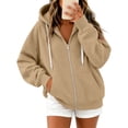 thumbnail image 4 of QQZ Relaxed Fit Zip Up Hooded Sweatshirt Women, Zip Up Sweatshirt Women, Fall Travel Gym Business Casual Daily Outfits, 4 of 6