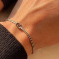 thumbnail image 4 of Stainless Steel Infinity Knot Chain Style Bracelet, 4 of 6
