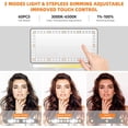 thumbnail image 3 of Espejo de tocador para visera solar para coche, espejo cosmético con protección solar y visión trasera con clip regulable, 3 of 6