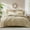 Beige, variant on Amberspace Prewashed fabric 7-piece Bed in a Bag Comforter Set with Sheets,Sage green,Queen