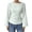 Green, variant on Women's Cinched Waist Tops Drop Shoulder Casual Blouse Boat Neck Bell Long Sleeve Going Out Top Shirt