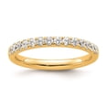 thumbnail image 1 of Diamond2Deal 14k Yellow Gold Diamond Wedding Band for Women Size- 7, 1 of 1