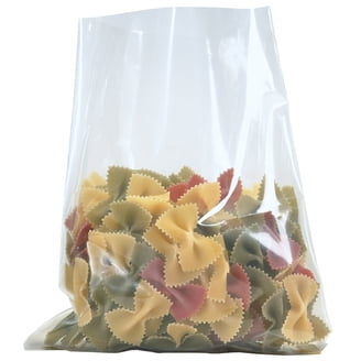 Aviditi PB1395 Gusseted Poly Bags - 8x4x18 Inches, 1 Mil Thick (Pack Of 1000) - Expandable Side Storage
