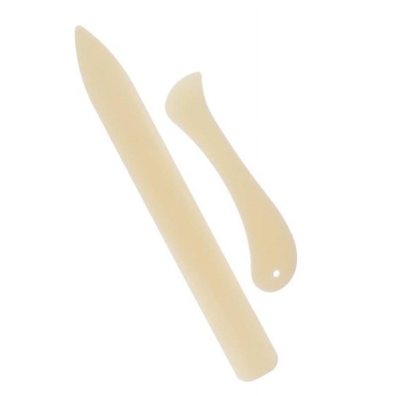 2 Pieces/set Bone Folder Paper Creaser Set Scoring Tool for Paper Crafts, Bookbinding, Card Making and Office Supplies