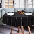 thumbnail image 2 of Clear Plastic Round Tablecloth - - Vinyl PVC Table Cloth Protector Oil Spill Proof Wipe Clean Table Cover for Dining Tables Parties Camping Crystal Clear, 2 of 7