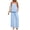 01 Sky Blue, variant on Women's Linen 2 Piece Outfits Dressy Spaghetti Strap Lace Cami Top with Straight Pants Summer Business Casual Sets