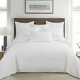 thumbnail image 2 of Homthreads - Emory Bedspread Set -King Bedspread + Two King Pillow Shams - Microfiber Waffle Jacquard - Scroll Leaf - White - Bedspread Size (120 x 118 in.) and Pillow Sham Size (36 x 20 in.), 2 of 5