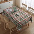 thumbnail image 2 of Christmas Red Green Plaid Table Cloth,Wrinkle Resistant Table Cover with Polyester,Waterproof Reusable Table Cloths for Home Decor Summer Spring Picnic Dining Holiday (Rectangle,60x84inch), 2 of 5