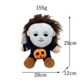 thumbnail image 3 of Horror Halloween Michael Myers Phunny Plush Doll 25CM Soft Cartoon Cosplay Plush Toy Character Halloween Room Decor Gift, 3 of 5
