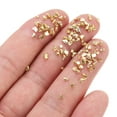 thumbnail image 4 of Uxcell Crushed Glass Glitters Colorful Irregular Glass Chips Chunky Light Gold, 4 of 7