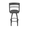 thumbnail image 5 of 860 Hunter 36" Swivel Bar Stool with Pewter Finish and Graph Coal Seat and Back, 5 of 5