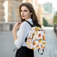 thumbnail image 6 of FORMRS Mini Backpack Purse for Women Travel Daypack Casual Shoulder Bag, Orange Leaves, 6 of 7