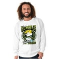 thumbnail image 4 of Retro Comic Stay Humble Hustle Hard Men's Crewneck Sweatshirt Brisco Brands X, 4 of 6