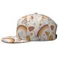 thumbnail image 3 of Whimsical Mushroom Baseball Cap - Flat Brim Snapback Hat for Men & Women - Fairy Tale Mushroom Design Urban Hat, 3 of 5
