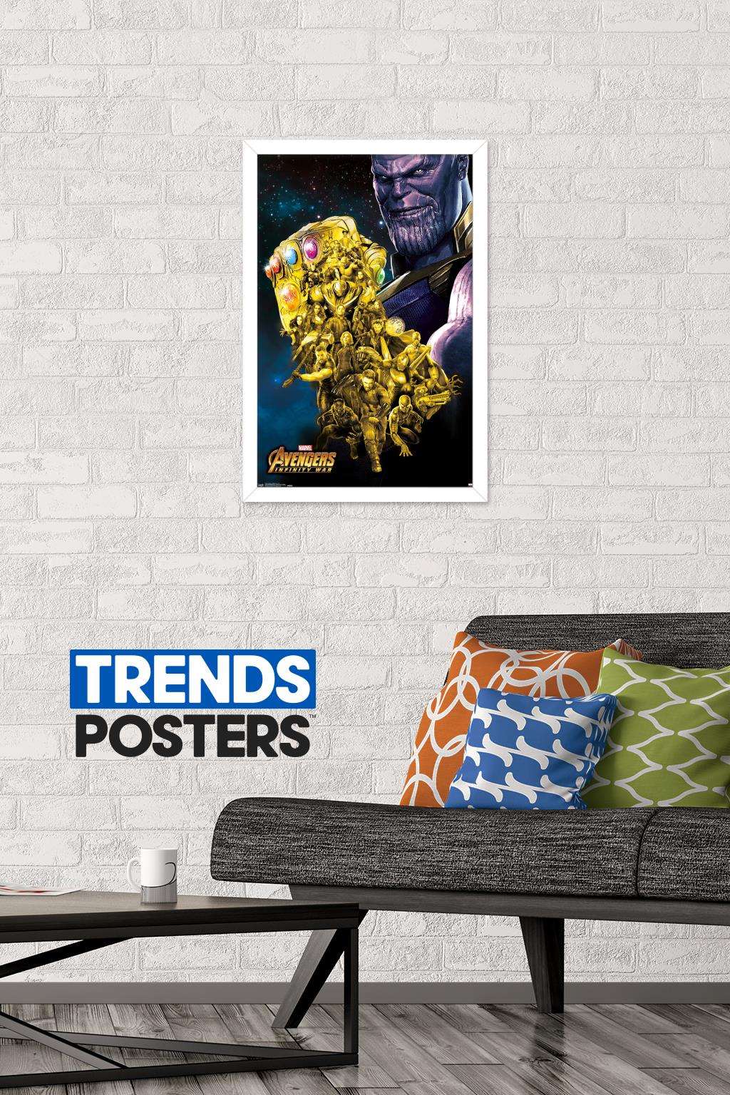 Marvel Cinematic Universe - Avengers - Infinity War - Fist Wall Poster, 14.725" x 22.375", Framed