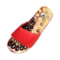 thumbnail image 4 of 2 uds zapatos de zapatilla de baño multiusos ajustable para el hogar salón playa 245mm rojo Yinane Zapatillas de masaje de pies, 4 of 8