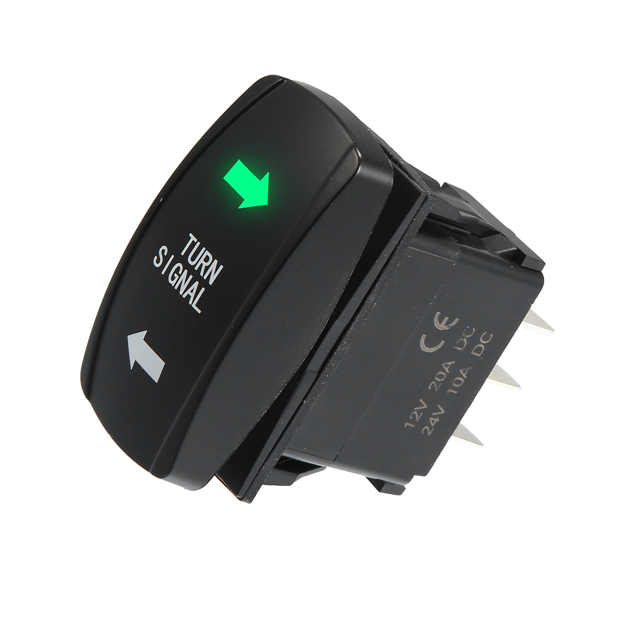 Universal Backlit Turn Signal Rocker Switch 4 PIN Switch Replacement