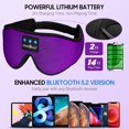 thumbnail image 4 of Máscara para dormir con auriculares Bluetooth, diadema para dormir MUSICOZY, 4 of 7