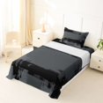 thumbnail image 5 of Homewish Ombre Watercolor Twin Sheets,Vintage Abstract Art Bedding,Dark Gray,3 Pieces,1 Fitted Sheet and 1 Pillowcase, 5 of 6
