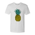 thumbnail image 2 of Wild Bobby, Trendy Tropical Pineapple, Fashion, Men Premium Tri Blend Tee, Heather White, X-Large, 2 of 4