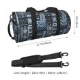 thumbnail image 2 of Easygdp Snowflake Vintage Pattern Bolsa de Viaje, Bolsa de Mano, Bolsa de Gimnasio, Bolsa de Equipaje para Viaje, 2 of 6