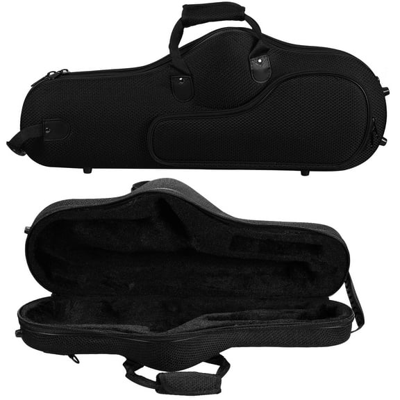 Alto Sax Case Backpack - Lightweight Padded Saxophone Bag with Removable Straps & Side Pocket, Fits Yamaha