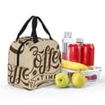 thumbnail image 4 of Yiaed Coffee Time (2) Print Insulated Lunch Bag Reusable Cute Tote Lunch Box, Leakproof Cooler Lunch Bags for Work Office Travel School Picnic, 4 of 5