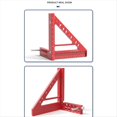 thumbnail image 3 of Regla de Orificio Triangular de 5 Pulgadas Regla de Marcado de Aleación de Aluminio Herramientas de de Construcción Cuadrada Regla de Medición de Carpintería,A, 3 of 5