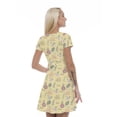 thumbnail image 2 of Women’s A Line Vintage Summer Dress, Retro Triangle Arrangement, Cross Wrap V Neck, 6 Sizes, by Ambesonne, 2 of 2
