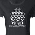 thumbnail image 4 of Inktastic Together, We Fight Lung Cancer Awareness Women's T-Shirt, 4 of 5