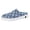 Blue, variant on Men's Denim Checkerboard Clogs Breathable Backless Walking Slide Lightweight Backless Non Slip Mule Sandals Blue Size 7.5