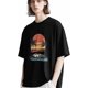 thumbnail image 3 of Camisetas para hombre, camisetas de manga corta con paisaje de coche y atardecer, camisetas de cuello redondo para hombre, 3 of 8