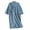 a-Blue20560, variant on Men's Loungewear Lightweight Grid Patterned Kimono Robe Short Sleeve Cotton Nightrobe With Piping Detail Single Pocket For Home Relaxing Relaxed Fit Homewear