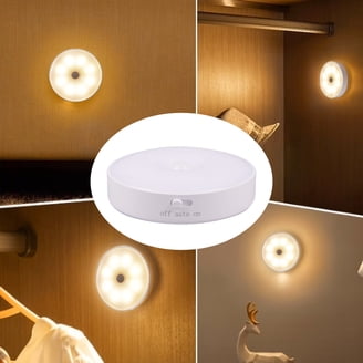Brilliant Evolution Wireless LED Stair Lights 6 Pack – Motion Sensor, Battery Powered, Stick-On Night Lights