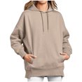 thumbnail image 2 of Qiopertar Femmes Décontracté Manches Longues Col Rond Hauts Blouse Ample Imprimé Graphique Chandail en Molleton Liquidation Livraison Gratuite à Moins de 5$ jusqu'à 90 % de Réduction, 2 of 9
