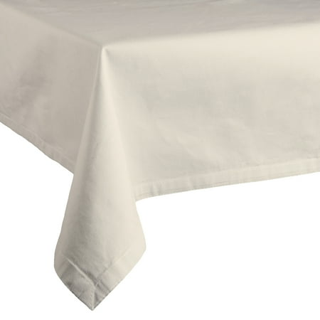 Leading Linens 52x52 Inch Square Ivory Polyester Tablecloth - Stain & Wrinkle Resistant Washable Dining Table Cover for Wedding Reception Banquet Party Event