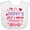 AA-White, variant on Inktastic Valentine's Day I'm My Daddy's Girl and My Mommy's World Girls Baby Bib