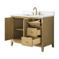 thumbnail image 5 of Vanity Art 42" Bathroom Vanity with Sink and Engineered Marble Top, Freestanding Storage Cabinet with 2 Drawers, 1 Shelf and Flip Down Tray, 5 of 6