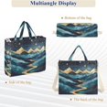 thumbnail image 6 of FORMRS Womens Corduroy Tote Bag Crossbody Shoulder Handbag with Pocket, Dark Mountains, 6 of 7