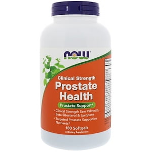 Now Foods, Clinical Strength Prostate Health, 180 Softgels (Pack of 2)