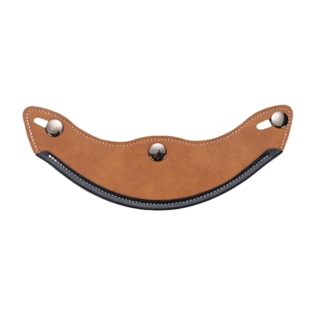 Visera para casco, protector frontal para casco, estilo retro, fácil de instalar para hombres y mujeres. Marrón