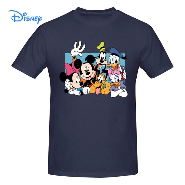 Disney Mickey Mouse Donald Duck And Friends T shirt Harajuku Short Sleeve T-shirt 100% Cotton Graphics Tshirt Brands Tee TopL Gao Jinjia LED
