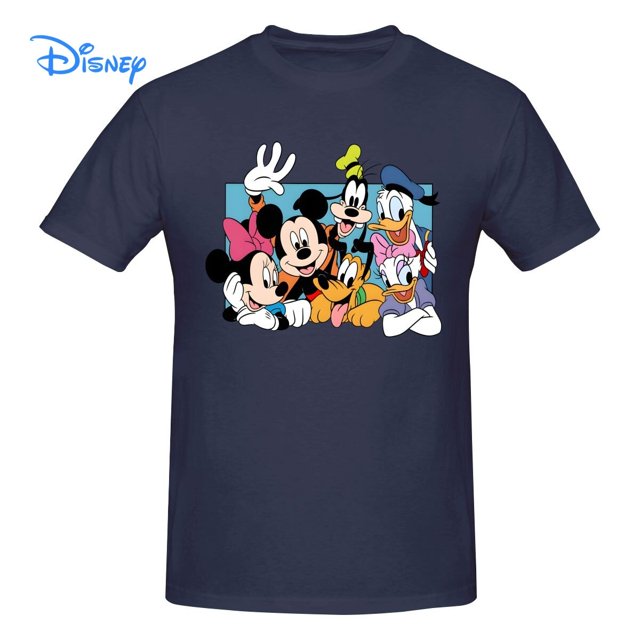 Disney Mickey Mouse Donald Duck And Friends T shirt Harajuku Short Sleeve T-shirt 100% Cotton Graphics Tshirt Brands Tee TopXXL Gao Jinjia LED