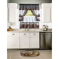 thumbnail image 2 of Achim Mason Jars Polyester Light Filtering Curtain Set, Black/White, 57" x 36", 2 of 4