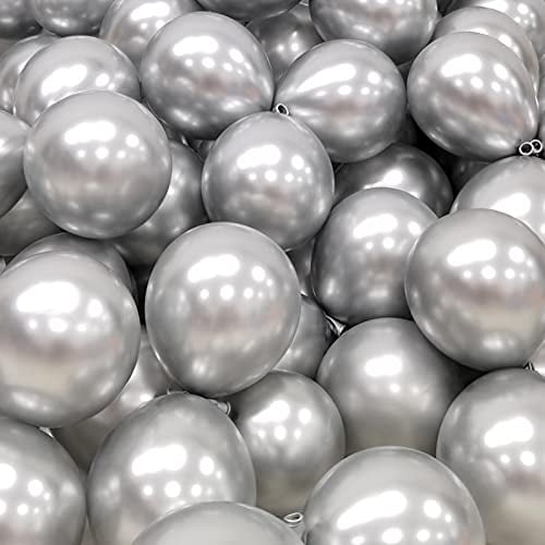 Globos Plateados de 5 Pulgadas MEBAY 5 Pulgadas 100 Pzas Globos Metálicos de Látex Globos MEBAY MEBAY