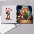 thumbnail image 4 of Merry Christmas Boxer Santa Hat Xmas Tree Winter Holiday Spiral Bound Journal Boxers Dog Lover Gifts Idea 5x7in Spiral Notebook - 01013, 4 of 5