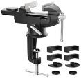 thumbnail image 1 of Housolution Universal Table Vise 3 Inch, 360&deg;Swivel Base Bench Clamp Home Vise Clamp-On Vise Repair Tool Portable Work, 1 of 9